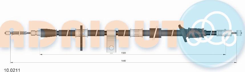 Adriauto 10.0211 - Cavo comando, Freno stazionamento autozon.pro
