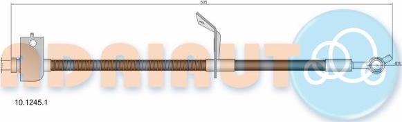 Adriauto 10.1245.1 - Flessibile del freno autozon.pro