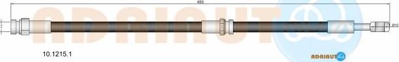 Adriauto 10.1215.1 - Flessibile del freno autozon.pro