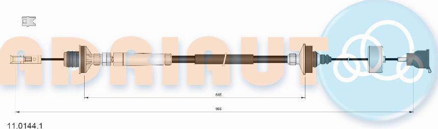 Adriauto 11.0144.1 - Cavo comando, Comando frizione autozon.pro
