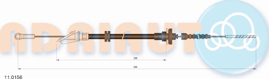 Adriauto 110.156 - Cavo comando, Comando frizione autozon.pro