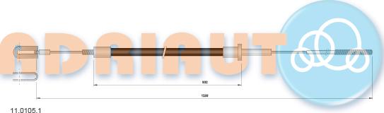 Adriauto 11.0105.1 - Cavo comando, Comando frizione autozon.pro
