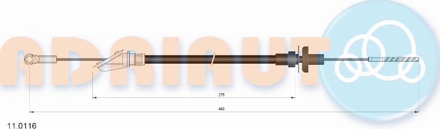 Adriauto 110.116 - Cavo comando, Comando frizione autozon.pro