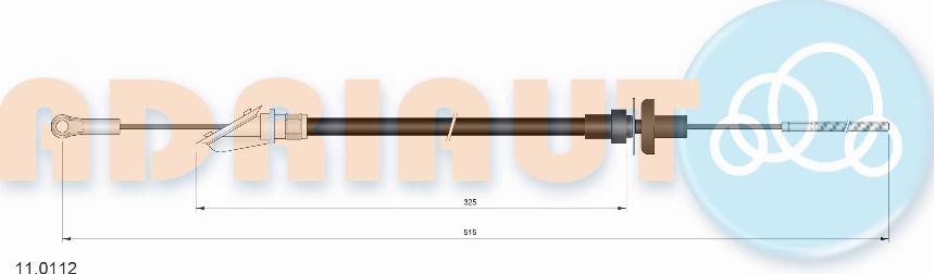 Adriauto 11.0112 - Cavo comando, Comando frizione autozon.pro