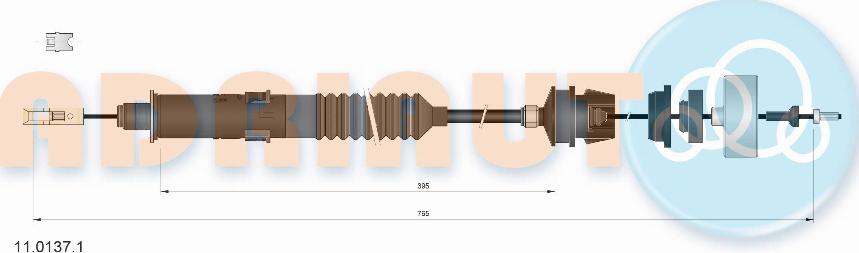 Adriauto 11.0137.1 - Cavo comando, Comando frizione autozon.pro
