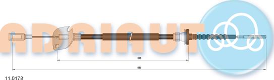 Adriauto 110.178 - Cavo comando, Comando frizione autozon.pro