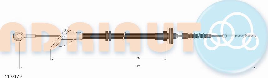 Adriauto 110.172 - Cavo comando, Comando frizione autozon.pro