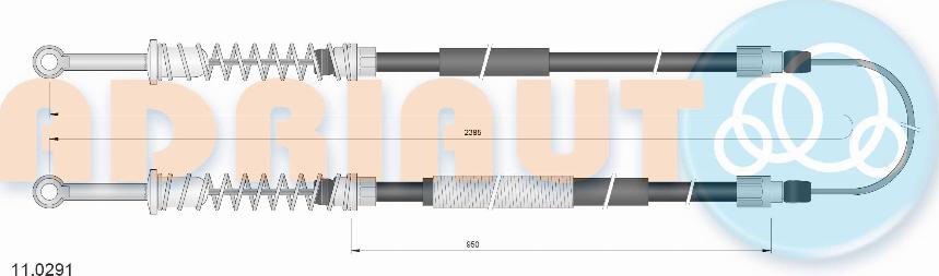 Adriauto 110.291 - Cavo comando, Freno stazionamento autozon.pro