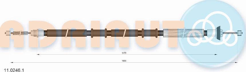 Adriauto 11.0246.1 - Cavo comando, Freno stazionamento autozon.pro