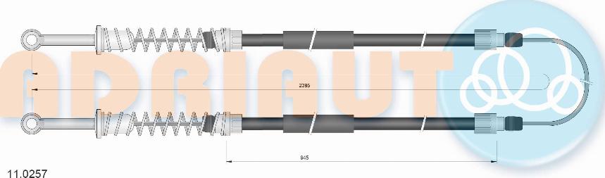 Adriauto 110.257 - Cavo comando, Freno stazionamento autozon.pro