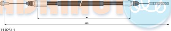 Adriauto 11.0264.1 - Cavo comando, Freno stazionamento autozon.pro