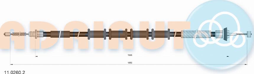 Adriauto 11.0260.2 - Cavo comando, Freno stazionamento autozon.pro
