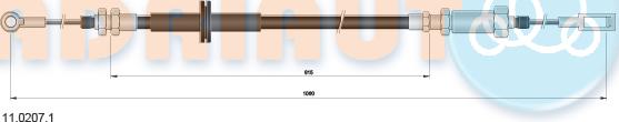 Adriauto 11.0207.1 - Cavo comando, Freno stazionamento autozon.pro
