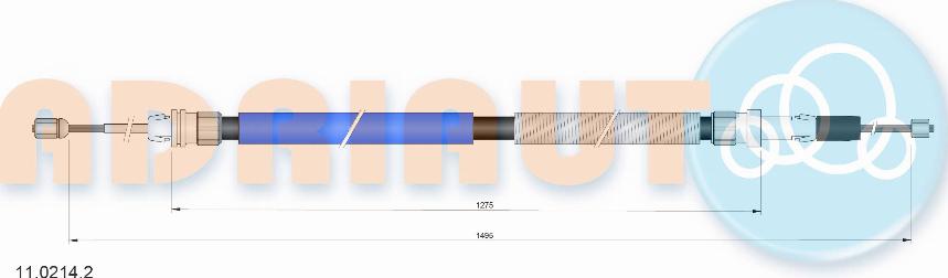 Adriauto 11.0214.2 - Cavo comando, Freno stazionamento autozon.pro