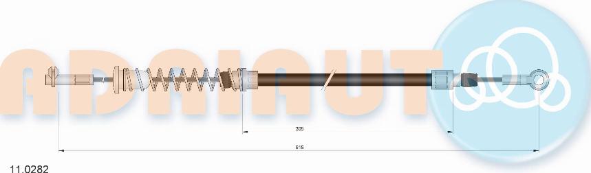 Adriauto 11.0282 - Cavo comando, Freno stazionamento autozon.pro