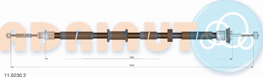 Adriauto 11.0230.2 - Cavo comando, Freno stazionamento autozon.pro