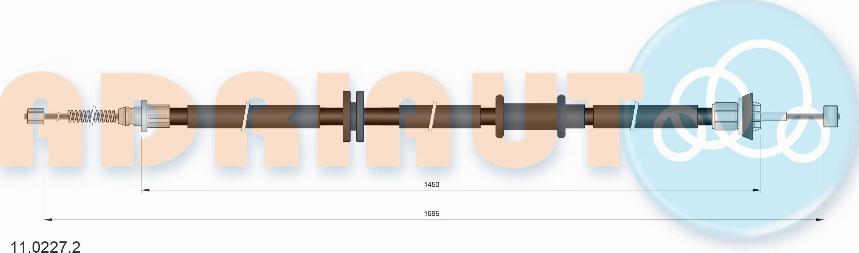 Adriauto 11.0227.2 - Cavo comando, Freno stazionamento autozon.pro