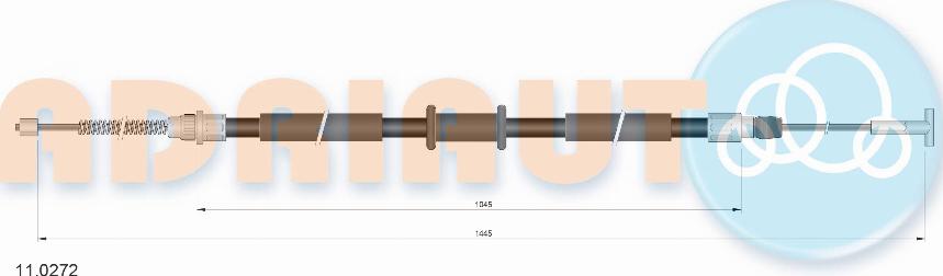 Adriauto 11.0272 - Cavo comando, Freno stazionamento autozon.pro