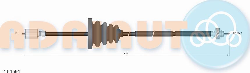 Adriauto 111.591 - Alberino flessibile tachimetro autozon.pro