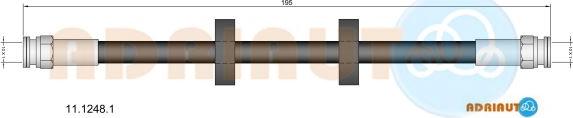 Adriauto 11.1248.1 - Flessibile del freno autozon.pro