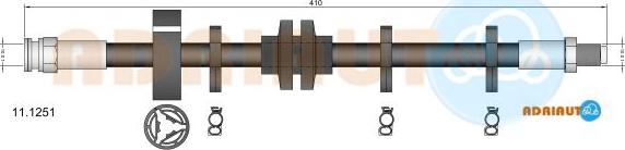 Adriauto 11.1251 - Flessibile del freno autozon.pro