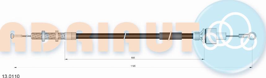Adriauto 13.0110 - Cavo comando, Comando frizione autozon.pro