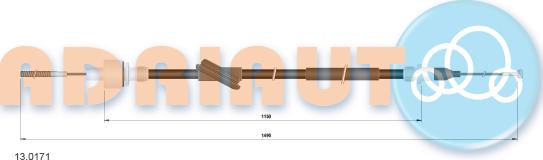 Adriauto 130.171 - Cavo comando, Comando frizione autozon.pro