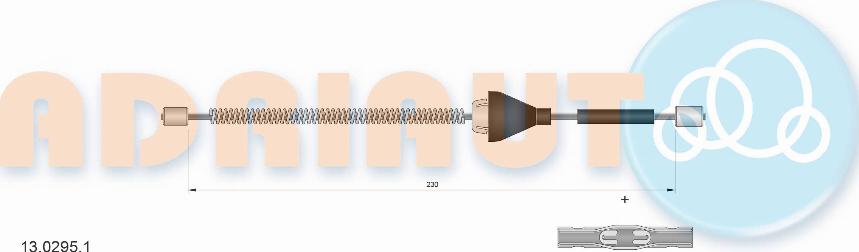 Adriauto 13.0295.1 - Cavo comando, Freno stazionamento autozon.pro