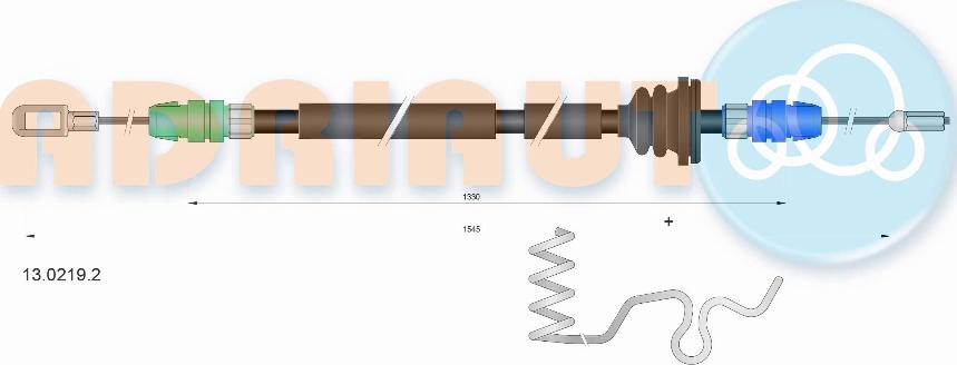 Adriauto 13.0219.2 - Cavo comando, Freno stazionamento autozon.pro