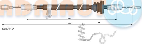 Adriauto 13.0218.2 - Cavo comando, Freno stazionamento autozon.pro