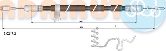 Adriauto 13.0217.2 - Cavo comando, Freno stazionamento autozon.pro