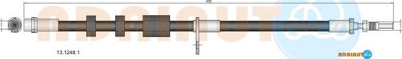 Adriauto 13.1248.1 - Flessibile del freno autozon.pro