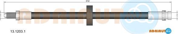 Adriauto 13.1203.1 - Flessibile del freno autozon.pro