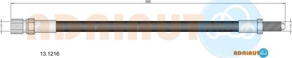 Adriauto 13.1216 - Flessibile del freno autozon.pro