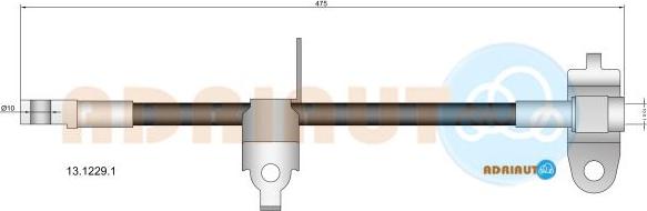 Adriauto 13.1229.1 - Flessibile del freno autozon.pro