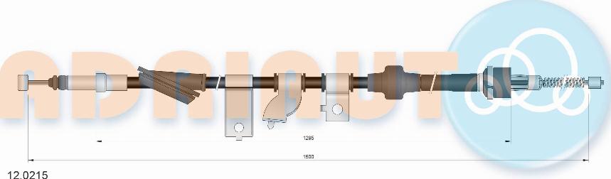 Adriauto 12.0215 - Cavo comando, Freno stazionamento autozon.pro