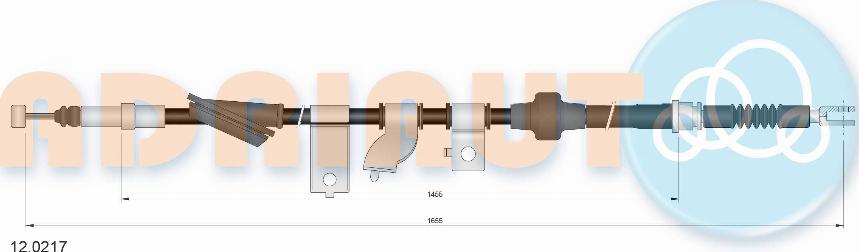 Adriauto 12.0217 - Cavo comando, Freno stazionamento autozon.pro