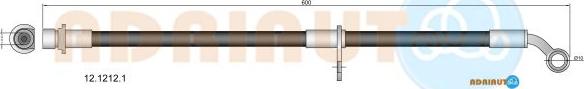 Adriauto 12.1212.1 - Flessibile del freno autozon.pro