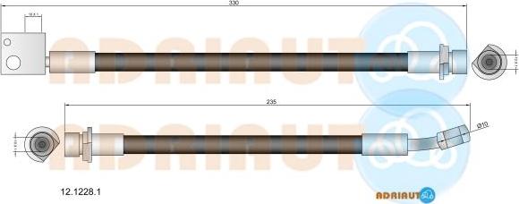 Adriauto 12.1228.1 - Flessibile del freno autozon.pro