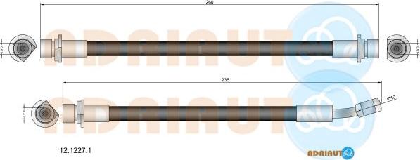 Adriauto 12.1227.1 - Flessibile del freno autozon.pro