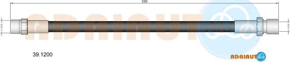 Adriauto 39.1200 - Flessibile del freno autozon.pro