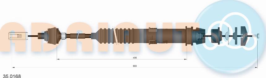 Adriauto 35.0168 - Cavo comando, Comando frizione autozon.pro