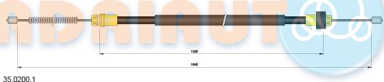 Adriauto 35.0200.1 - Cavo comando, Freno stazionamento autozon.pro