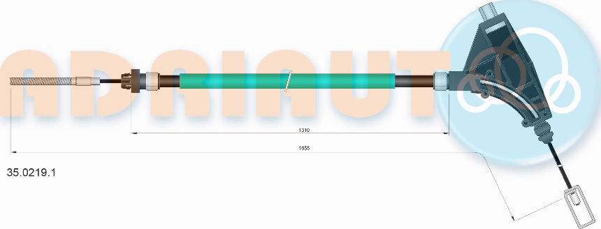 Adriauto 35.0219.1 - Cavo comando, Freno stazionamento autozon.pro