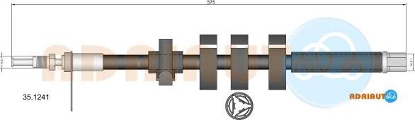 Adriauto 35.1241 - Flessibile del freno autozon.pro