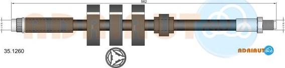 Adriauto 35.1260 - Flessibile del freno autozon.pro