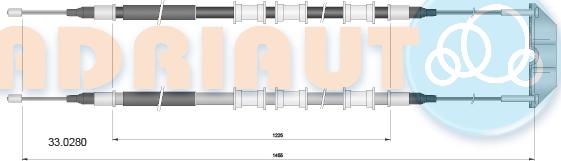 Adriauto 33.0280 - Cavo comando, Freno stazionamento autozon.pro