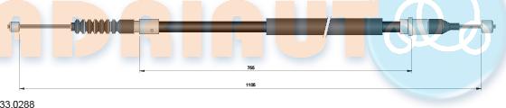 Adriauto 33.0288 - Cavo comando, Freno stazionamento autozon.pro