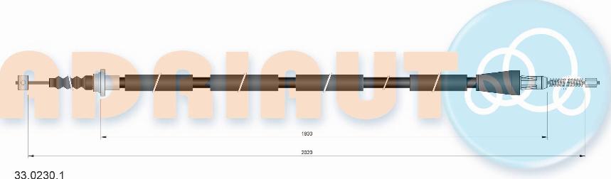 Adriauto 33.0230.1 - Cavo comando, Freno stazionamento autozon.pro