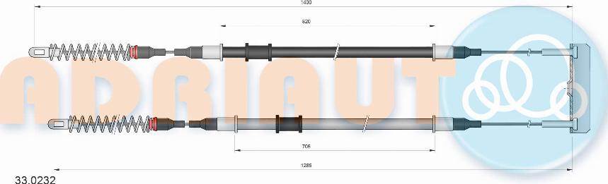 Adriauto 330.232 - Cavo comando, Freno stazionamento autozon.pro
